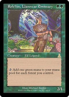 Rofellos, Llanowar Emissary Urza's Destiny